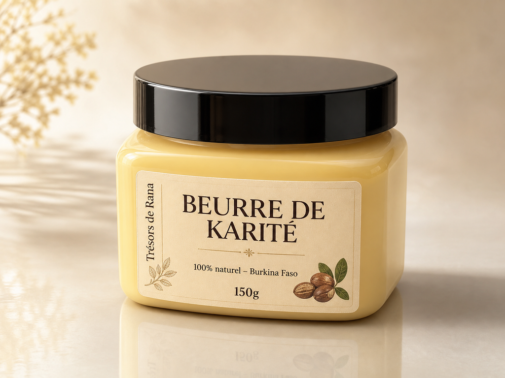 Beurre de karité brut - corps & cheveux 150g